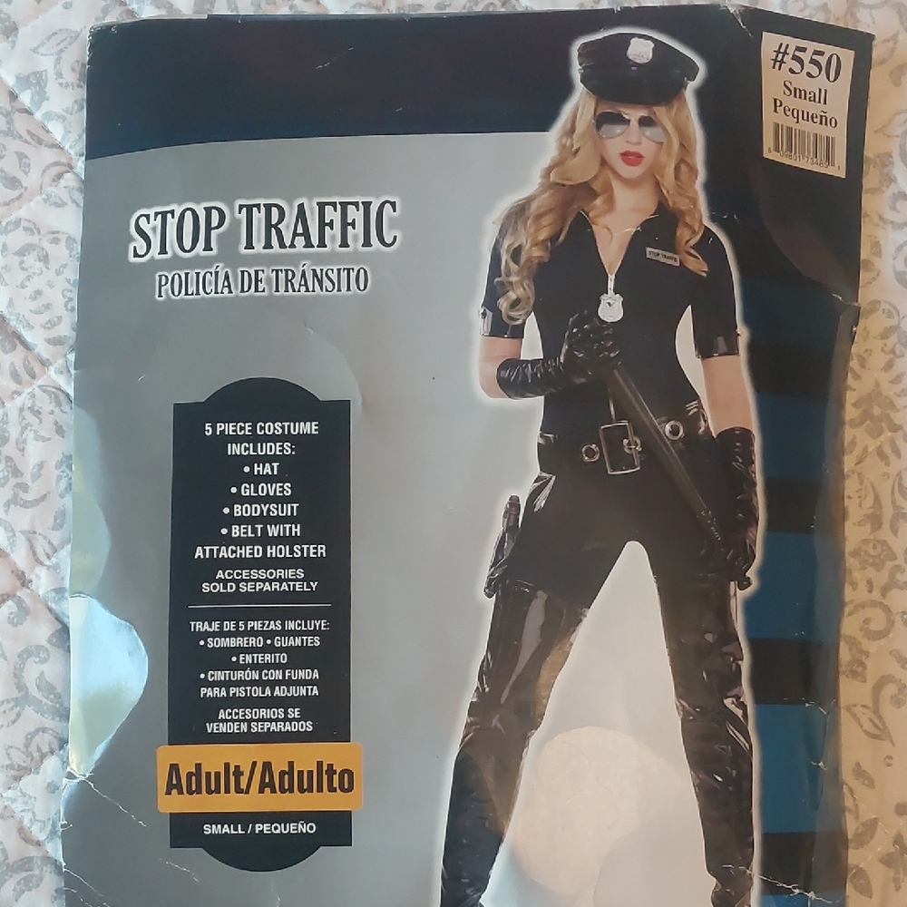 Police Officer Costume with Hat and Gloves